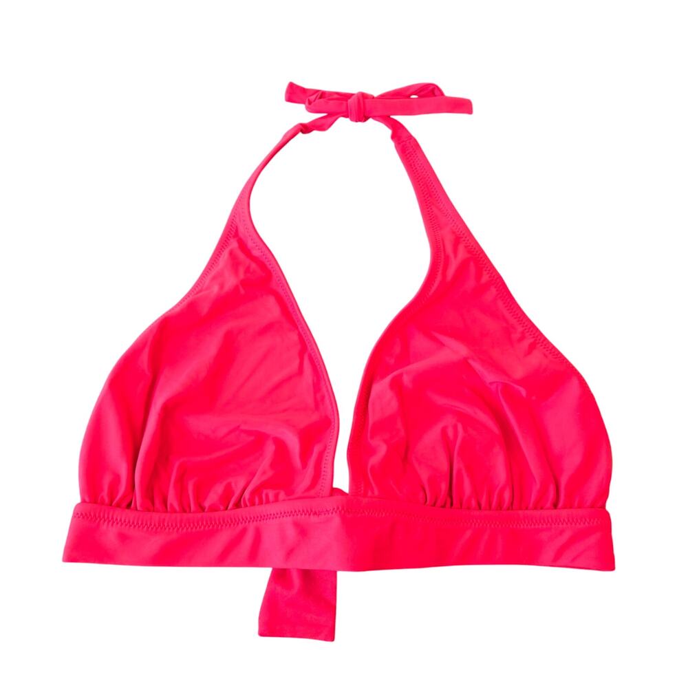 J. Crew DD Halter Tie-Back Bikini Top with Mesh Size M NWT